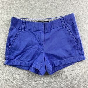J.Crew Chino Shorts Womens Size 00 Blue Inseam 3'' Blue Casual